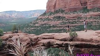 Horny Hiking With Thefoxxxlife Getting Caught At The Top