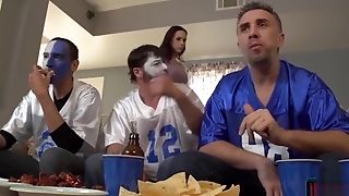 Wifey Fucks One Of His Best Friends During A Football Game